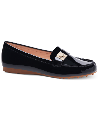 Kate Spade Women's Camellia Loafers In Black Patent