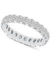 Macy's Diamond Oval-cut Eternity Band (2 Ct. T.w.) In 14k Gold (also In Platinum) In Platinum
