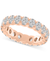 Macy's Diamond Oval-cut Eternity Band (3 Ct. T.w.) In 14k Gold (also In Platinum) In Rose Gold