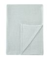 Melange Cotton Herringbone Blanket In Mint