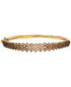 LE VIAN OMBRE CHOCOLATE OMBRE DIAMOND CLUSTER BANGLE BRACELET (3-1/2 CT. T.W.) IN 14K ROSE GOLD (ALSO AVAILA