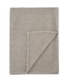 Melange Herringbone Cotton Blanket, King In Taupe