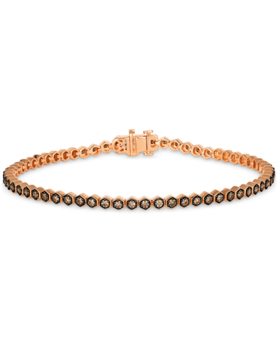 Le Vian Chocolatier Chocolate Diamond Tennis Bracelet (1-1/6 Ct. T.w.) In 14k Gold (also Available In Rose G In Rose Gold