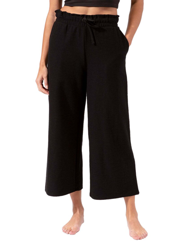 Threads 4 Thought Darielle Double Knit Slub Wide Leg Pant In Black