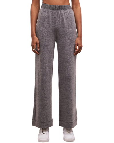 Z Supply Tessa Cozy Pant In Charcoal Heather In Grey