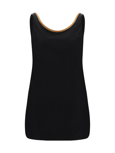 Prada Re-nylon Minidress Clothing In Black