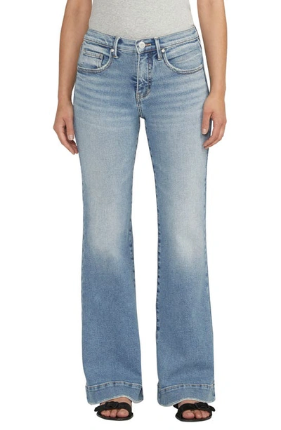 Jag Jeans Kait Mid Rise Flare Jeans In Garden Blue
