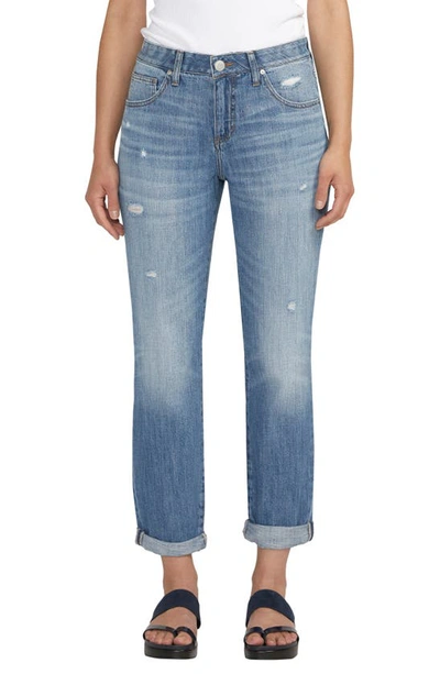 Jag Jeans Carter Mid Rise Girlfriend Jeans In Spring Stream Blue