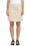 Jag Jeans On The Go Pull-on Denim Skort In Stone