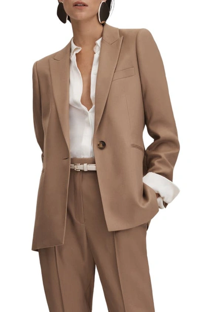 Reiss Wren One-button Blazer In Mink Neutral