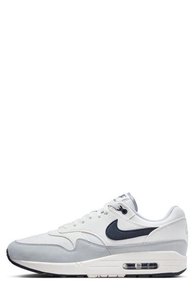 Nike Men's Air Max 1 Casual Sneakers From Finish Line In Platinum Tint/dark Obsidian/wolf Grey