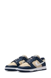 Nike Dunk Low Next Nature Sneaker In Midnight Navy/ White-team Gold