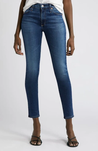 Ag Farrah Ankle Skinny Jeans In Blue