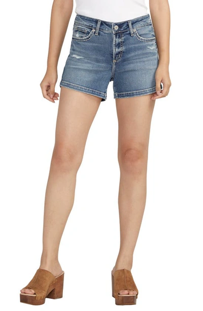 Silver Jeans Co. Elyse Comfort Fit Denim Shorts In Indigo