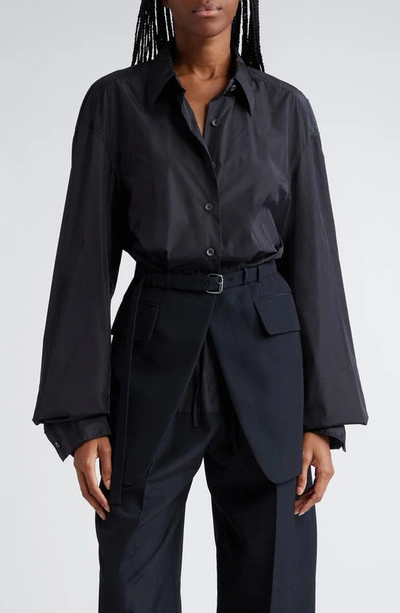 Alexander Wang Women's Wool Shirt Blazer In Black