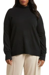 Nordstrom Cashmere Turtleneck Sweater In Black