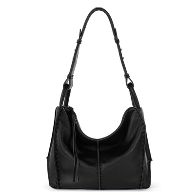 The Sak Los Feliz Leather Hobo Bag In Black