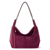 The Sak Los Feliz Leather Hobo Bag In Currant Block