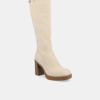Journee Collection Women's Tru Comfort Foam Letice Wide Width Extra Wide Calf Boots In Neutral