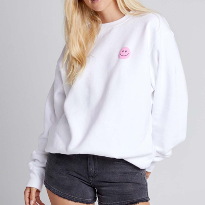 Lulusimonstudio Please Be A Decent F*cking Human® Oversized Sweatshirt In White