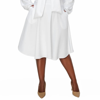 Livd Plus Size Bekah Flare Pocket Dress In White