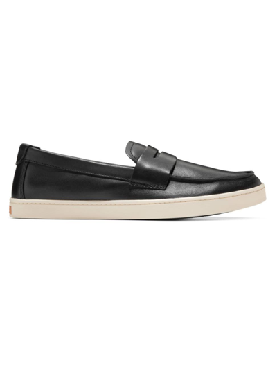 Cole Haan Men's Pinch Weekender Leather Loafers In Black-angora
