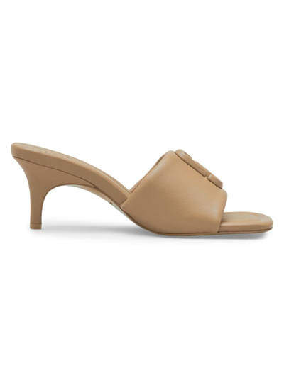 Marc Jacobs Women's The J Marc High Heel Slide Sandals In Camel