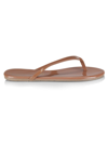 Tkees Women's Foundations Gloss Patent Leather Flip Flops In Heat Wave