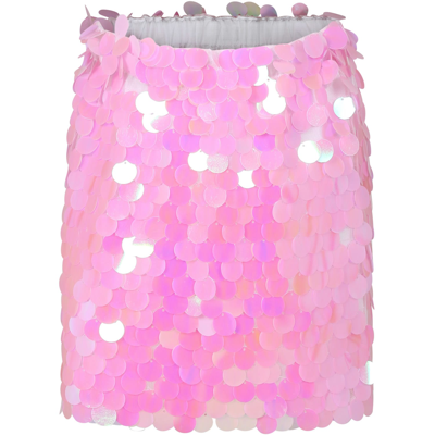 Douuod Kids' Pink Skirt For Girl With Sequins
