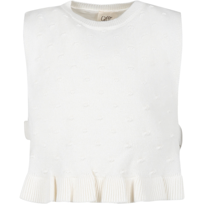 Caffe' D'orzo Kids' White Top For Girl