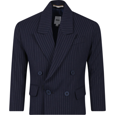 Hugo Boss Kids' Blue Jacket For Boy