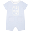Givenchy 4g-print Cotton Pajamas In Light Blue