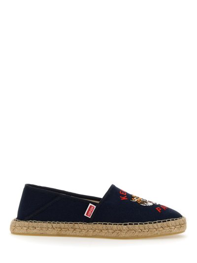 Kenzo Espadrille With Logo In Black