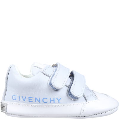Givenchy Kids' Light Blue Sneakers For Baby Boy With Logo