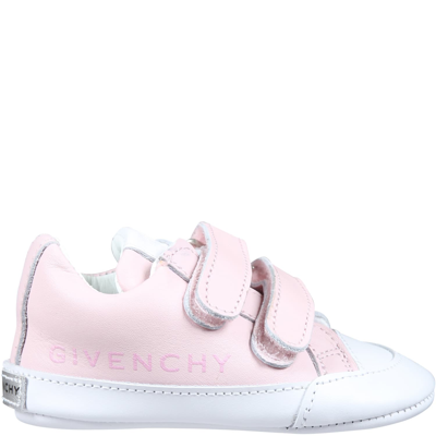 Givenchy Kids' Pink Sneakers For Baby Girl With Logo