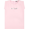 KARL LAGERFELD PINK DRESS FOR GIRL WITH LOGO
