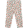 KENZO WHITE LEGGINGS FOR BABY GIRL WITH FLORAL PRINT