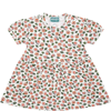 Kenzo Kids Girls Pink Floral Print Cotton Dress In White
