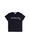 MONCLER MONCLER ENFANT T-SHIRT WITH LOGO PATCH