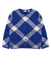 BURBERRY CHECKED KNIT CARDIGAN