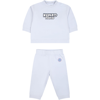 KENZO SPORTY SUIT FOR NEWBORN WITH PRINTING AND LOGO