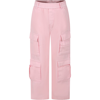 LITTLE MARC JACOBS PINK CARGO PANTS FOR GIRL
