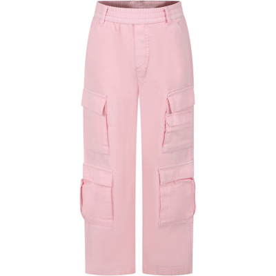 Little Marc Jacobs Kids' Pink Cargo Pants For Girl