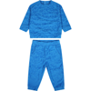 LITTLE MARC JACOBS BLUE SET FOR BABY BOY WITH LOGO