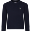 TIMBERLAND BLUE SWEATER FOR BOY WITH LOGO