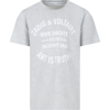 ZADIG &AMP; VOLTAIRE GRAY T-SHIRT FOR BOY WITH LOGO