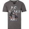 ZADIG &AMP; VOLTAIRE GREEN T-SHIRT FOR BOY WITH PRINT