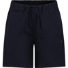 MSGM BLUE SHORTS FOR BOY WITH LOGO