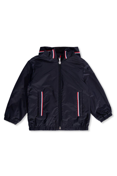 Moncler Kids' Stripe Detailed Padded Jacket In Black