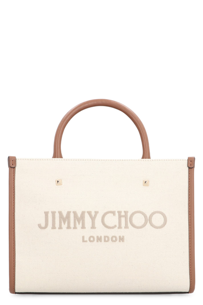 Jimmy Choo Avenue S Tote Bag In Ecru